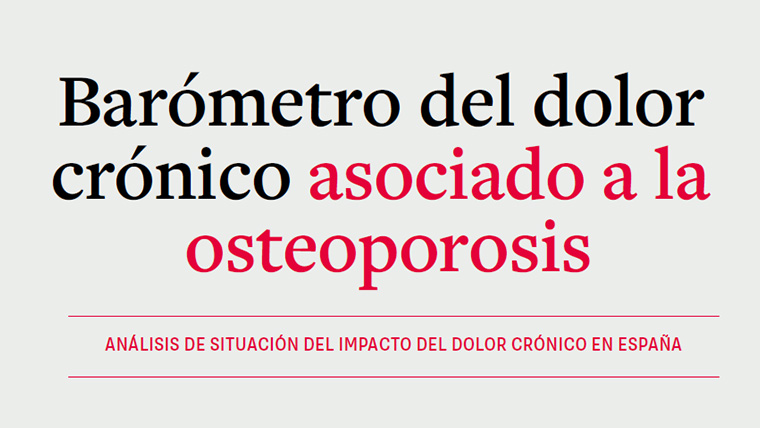 Una tercera parte de los pacientes con osteoporosis sufre dolor crónico